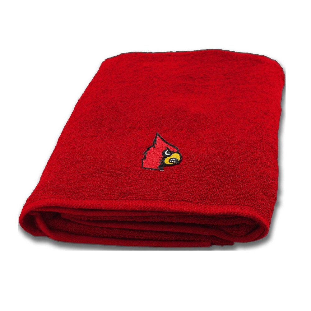 Louisville Cardinals Bath Towel dimensions are 25 x 50 inches